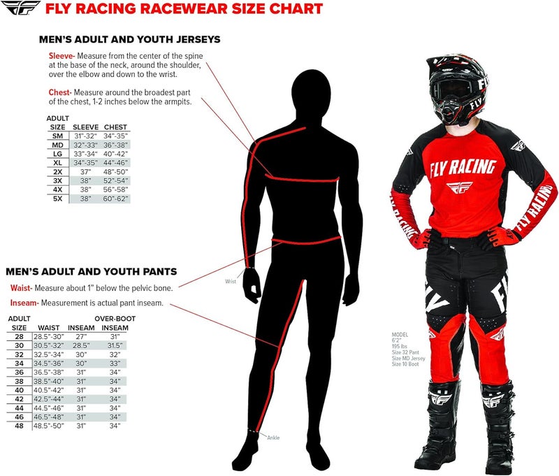 Fly Racing Men's Lite Adult Motocross & Mountain Bike Jersey + Pant Gear Set - For Dirt Bike, MTB, BMX, and Motorcycle Riding - Image 2